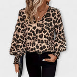 Stilizirana bluza s uzorkom od leoparda