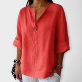 Nicole - Stilizirana bluza s V-izrezom