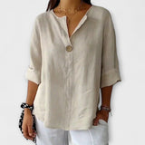 Nicole - Stilizirana bluza s V-izrezom
