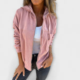 Ella | Manšestrová zip bunda