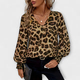 Stilizirana bluza s uzorkom od leoparda