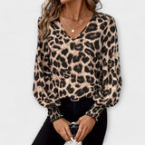 Stilizirana bluza s uzorkom od leoparda