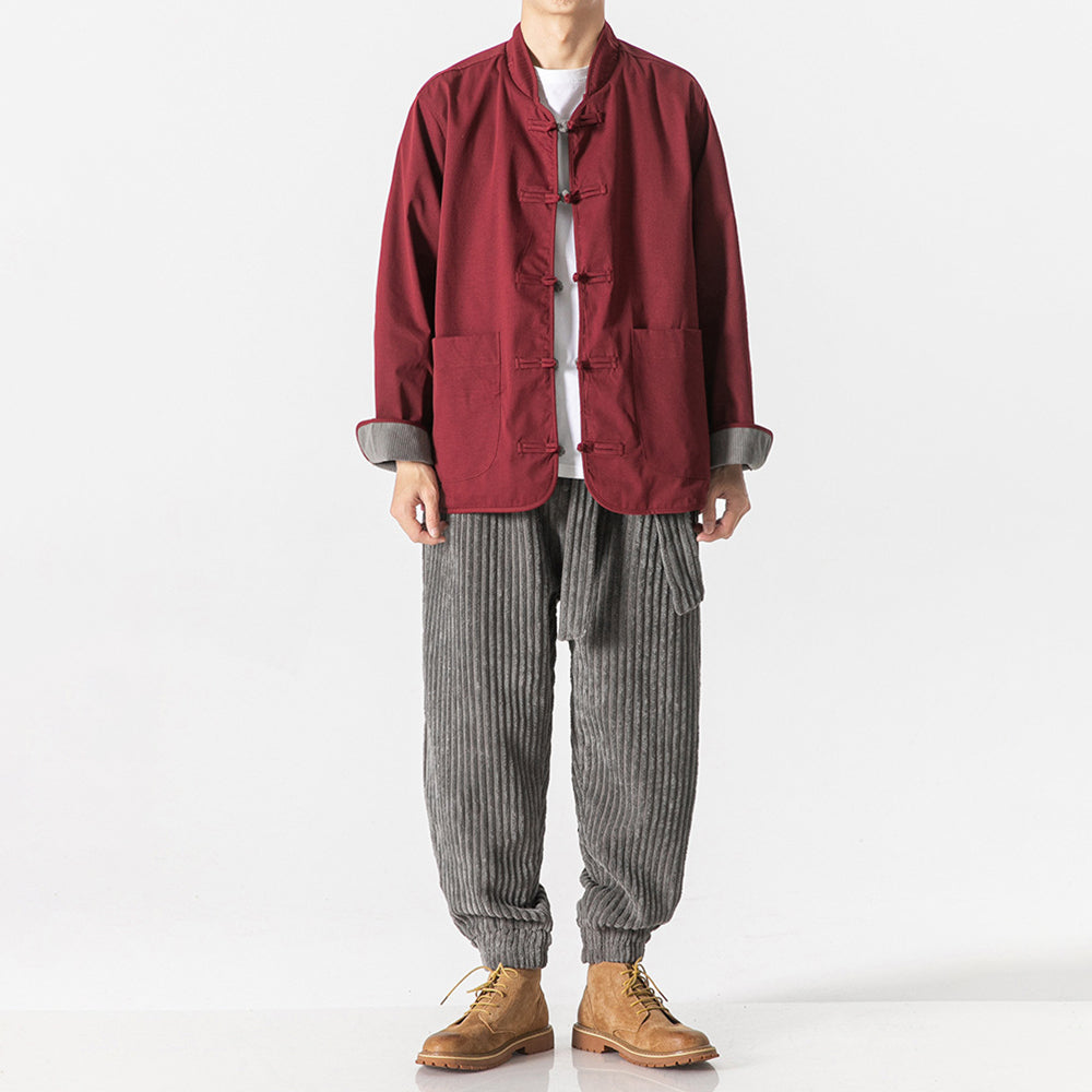 Keisuke - Kakao pamučne pantalone