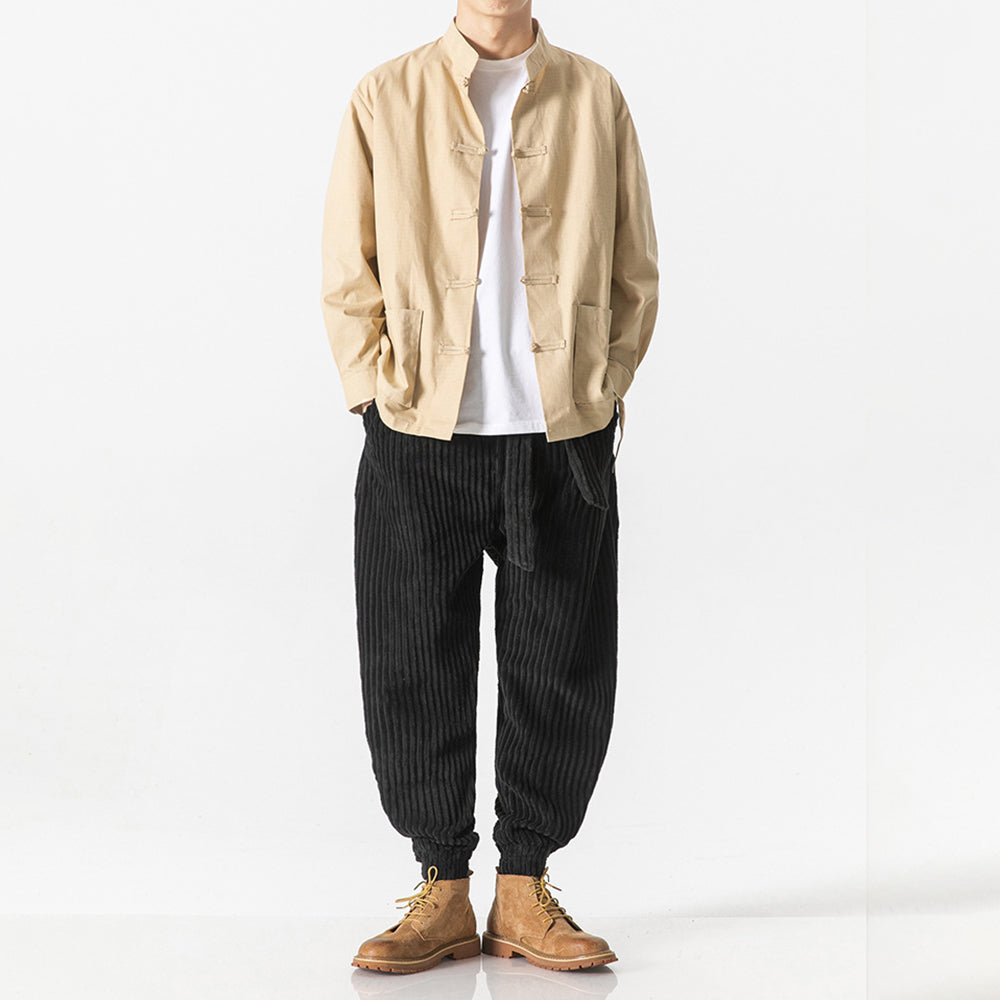 Keisuke - Kakao pamučne pantalone