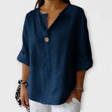 Nicole - Stilizirana bluza s V-izrezom