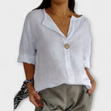 Nicole - Stilizirana bluza s V-izrezom