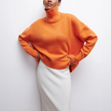 Amelia | Elegantan džemper s visokim ovratom od pletenine