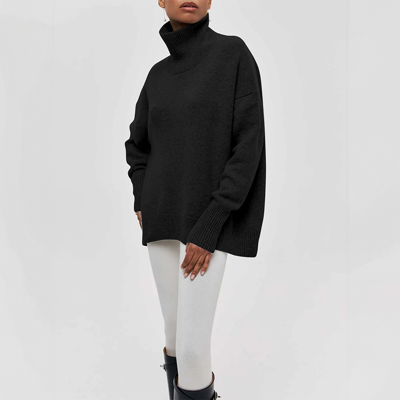 Amelia | Elegantan džemper s visokim ovratom od pletenine