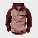 Kristian | Polo-zip majica s kapuljačom